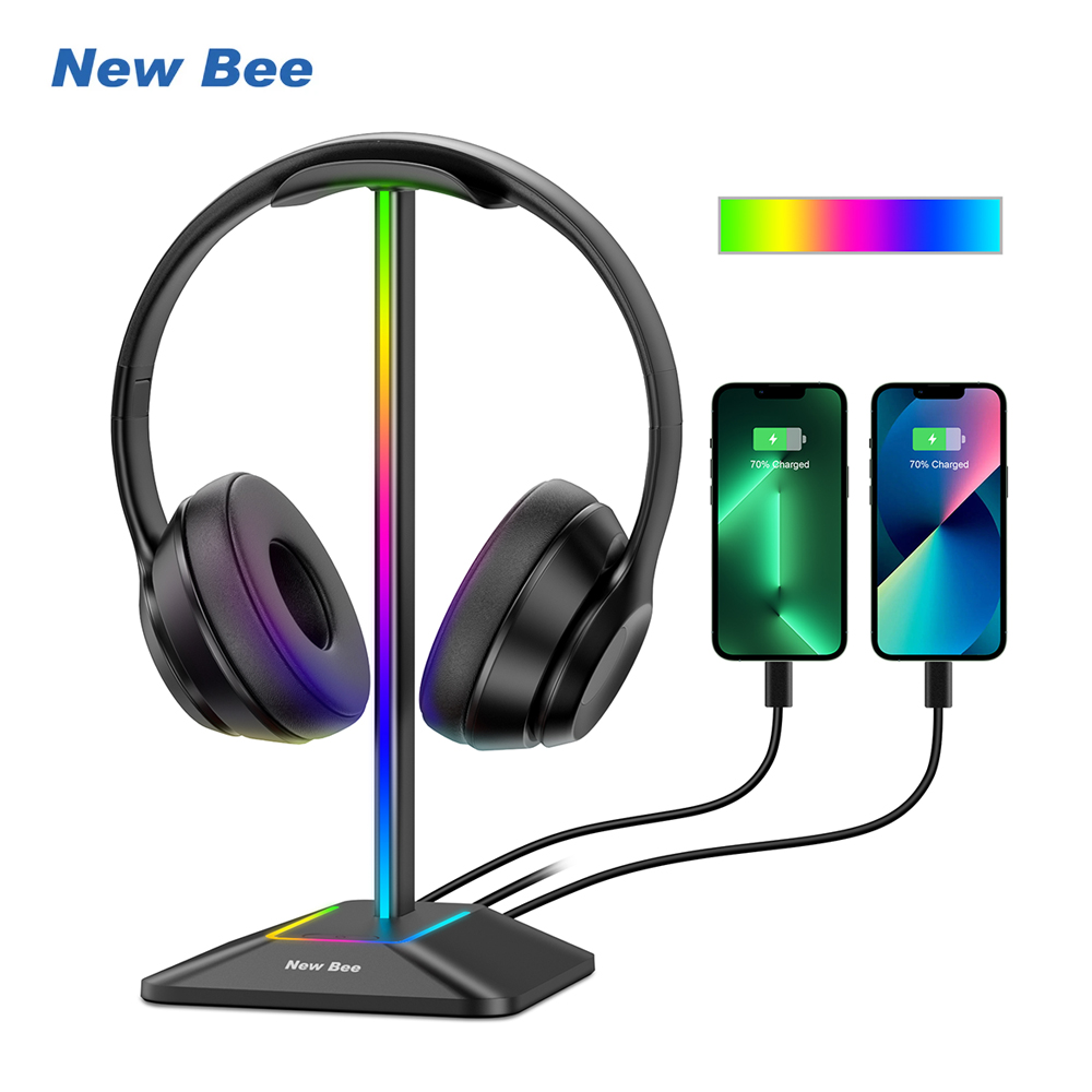 Esports Gaming Headphones - ใหม่ Bee Z8 RGB หูฟัง Stand