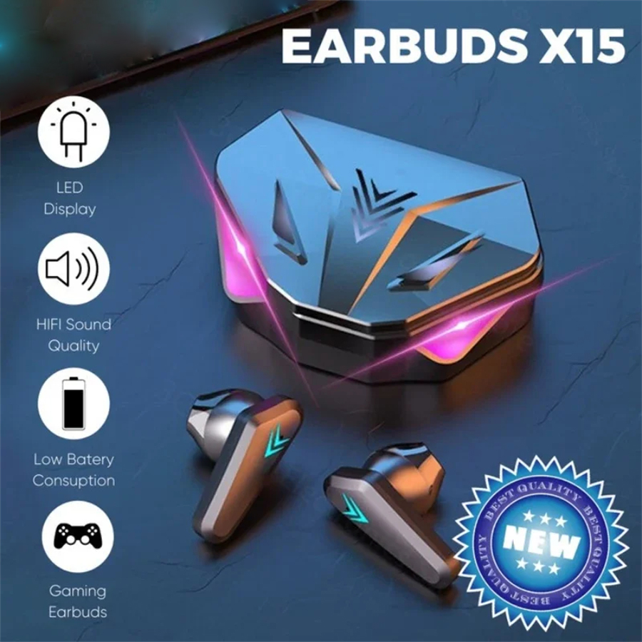 Esports Gaming Headset - X15 TWS หูฟังไร้สายบลูทูธหูฟัง 65ms Latency ต่ําหูฟัง