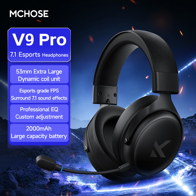 Esports Gaming Headphones - ชุดหูฟัง MCHOSE V9 Pro พร้อมไมโครโฟน สามโหมด