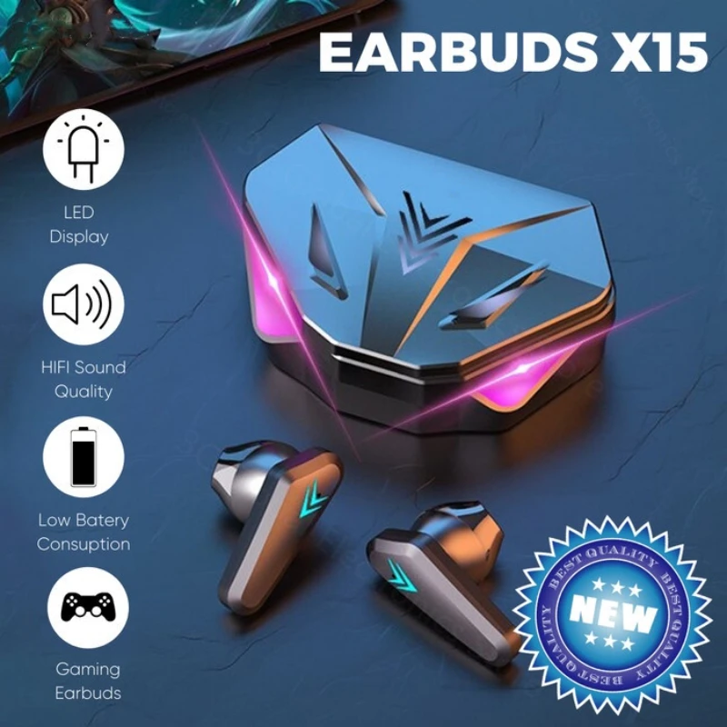 1 ชิ้น X15 TWS X15 โปรหูฟังไร้ - Esports Gaming Headset บทวิจารณ์และราคา