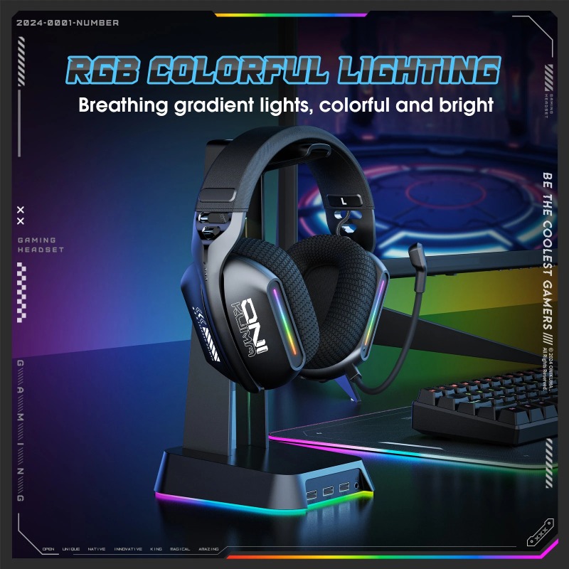 หูฟังเกมมิ่งไร้สาย ONIKUMA GT8 - Esports Gaming Headphones บทวิจารณ์และราคา