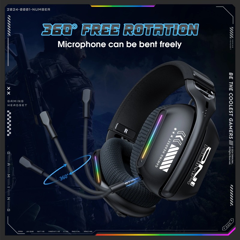 หูฟังเกมมิ่งไร้สาย ONIKUMA GT8 - Esports Gaming Headphones บทวิจารณ์และราคา