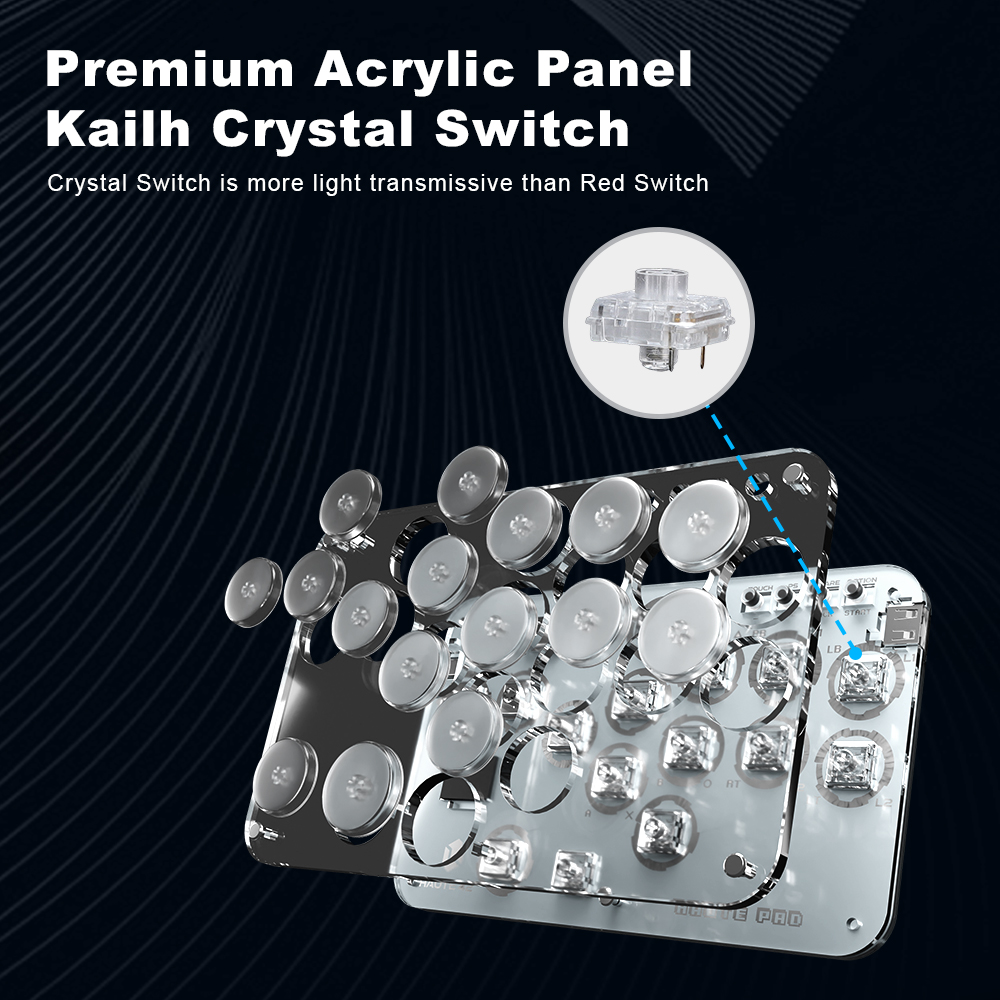 จอยสติ๊ก Haute42 Arcade Hitbox - Esports Gaming Controller บทวิจารณ์และราคา